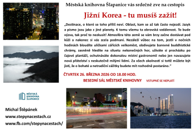 Cestopisná přednáška - Jižní Korea